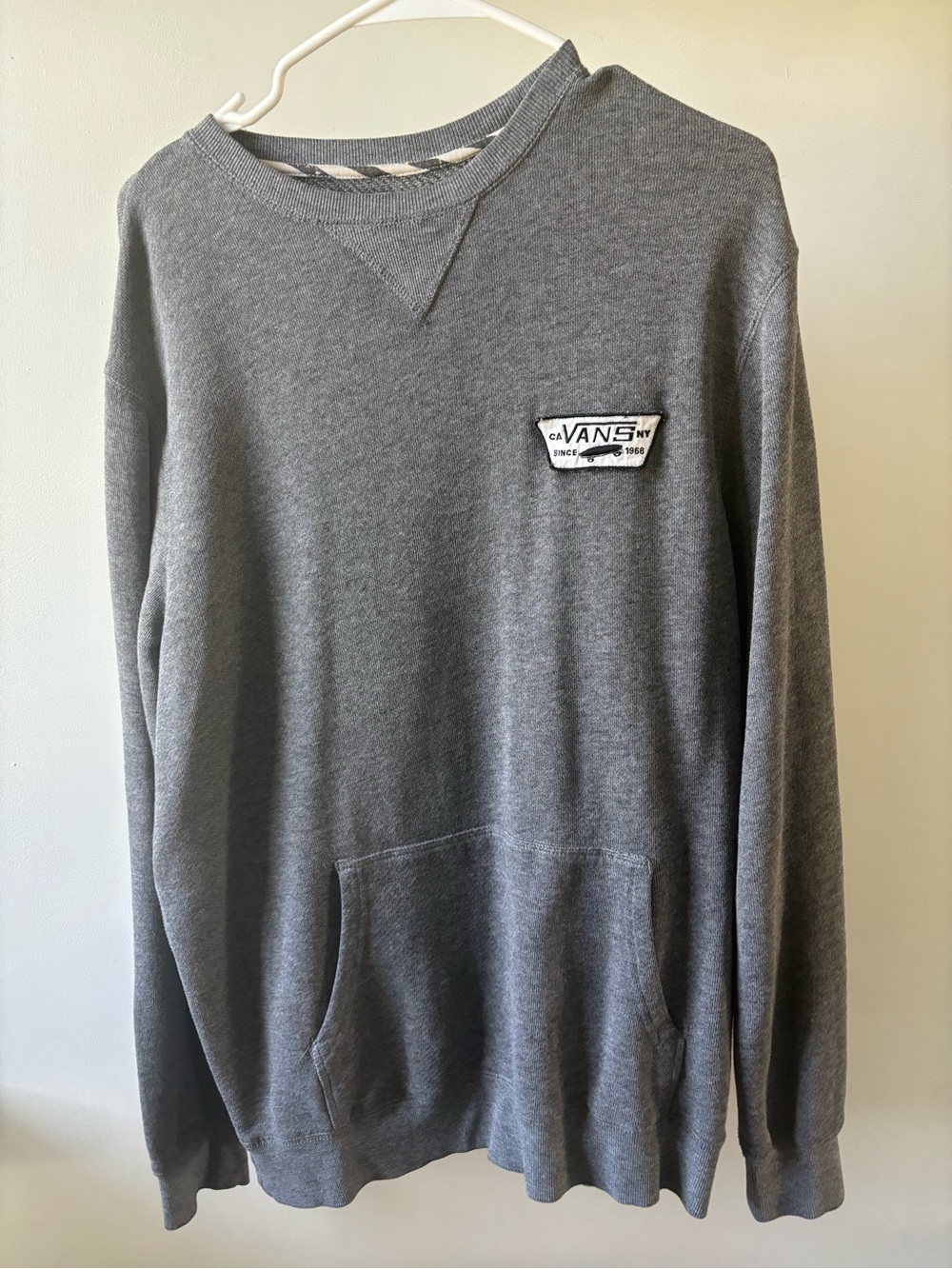 Vans Men’s Gray Crewneck Sweatshirt